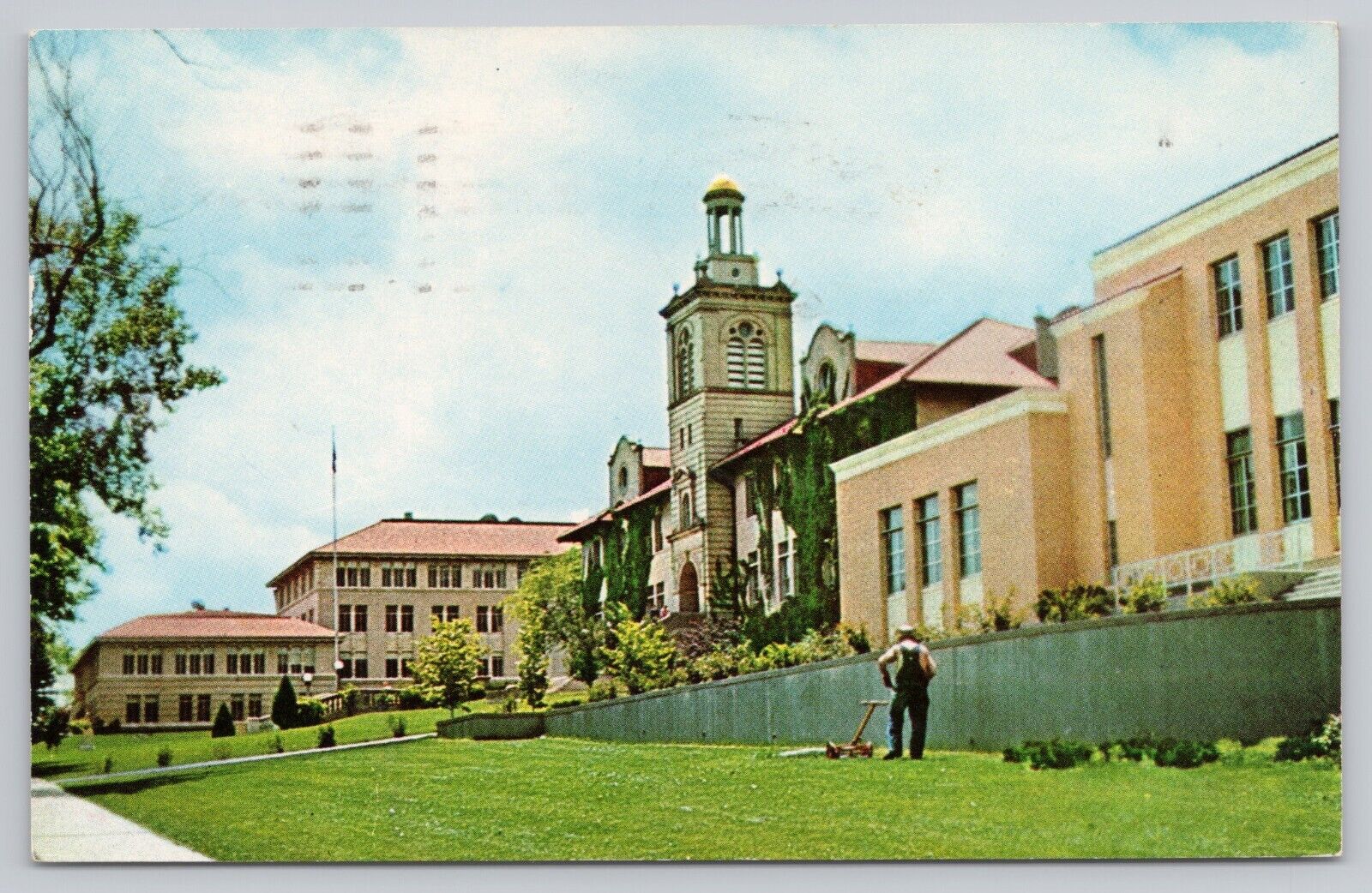 Golden CO, Colorado School of Mines, Vintage Postcard