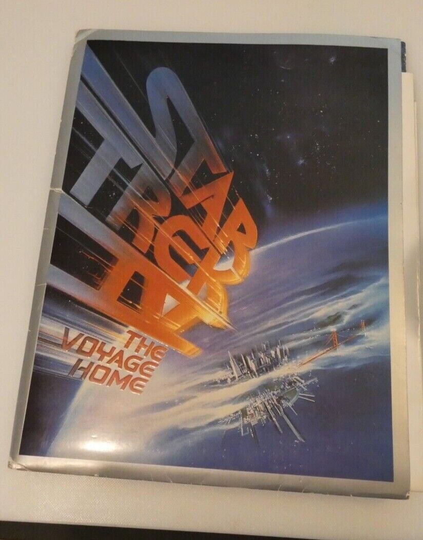 Star Trek 4 The Voyage Home 1986 Press Kit Photos and Poster Animation Cell also
