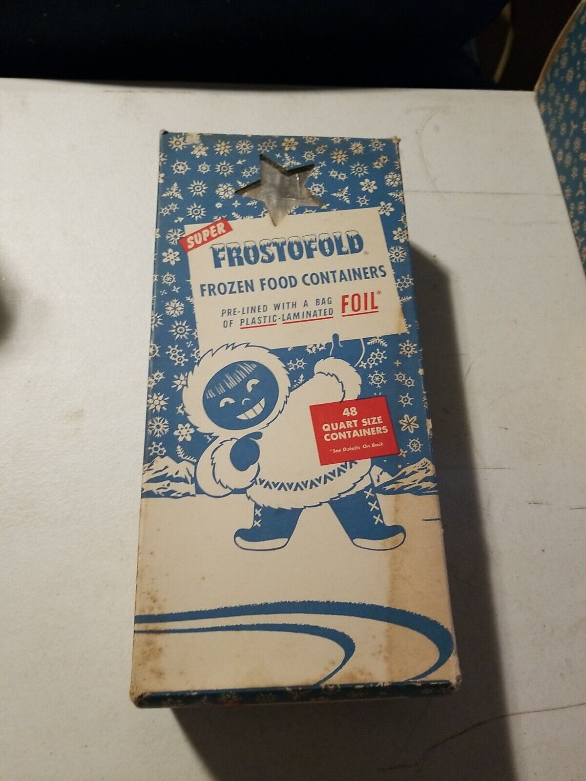 Vintage Frostofold Frozen Food Containers Quart  48 Containers 1940s Frozen NOS
