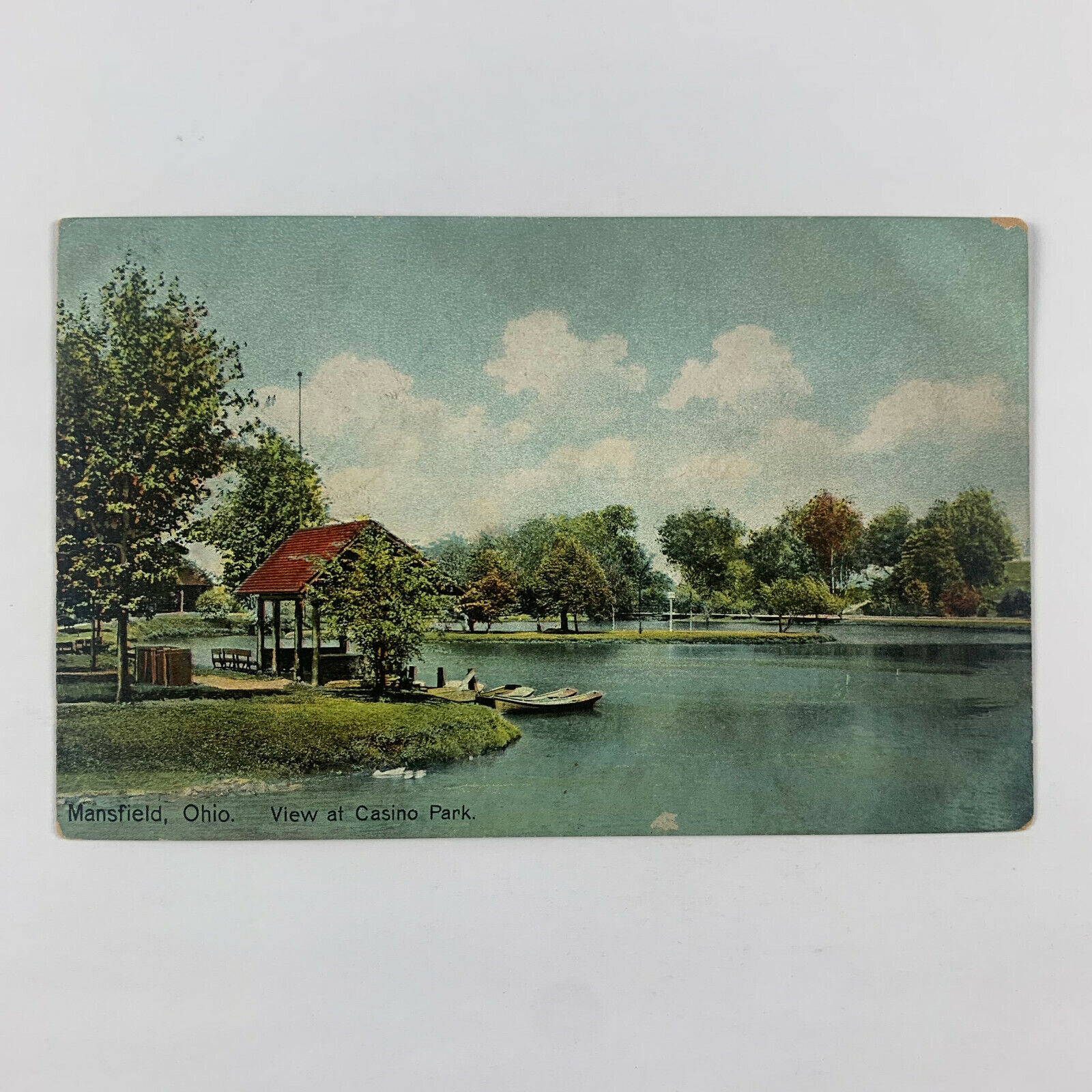 Postcard Ohio Mansfield OH Casino Park 1908 Posted Divided Back