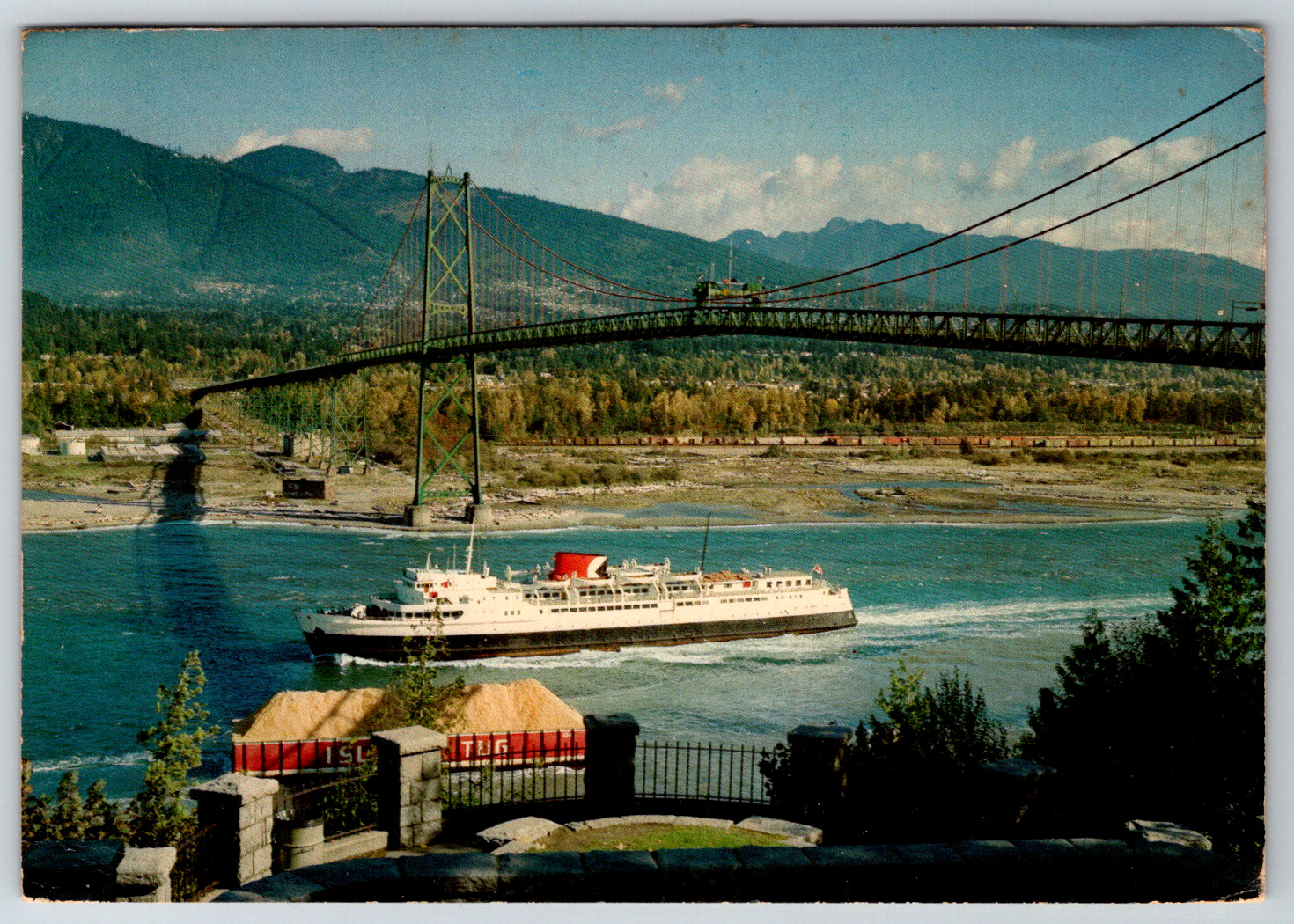 c1960s Vancouver British Columbia Canada C.P. Rail Vessel Vintage Postcard