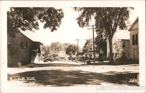 RPPC Putney,VT Kimball Hill Windham County Vermont Real Photo Post Card Vintage