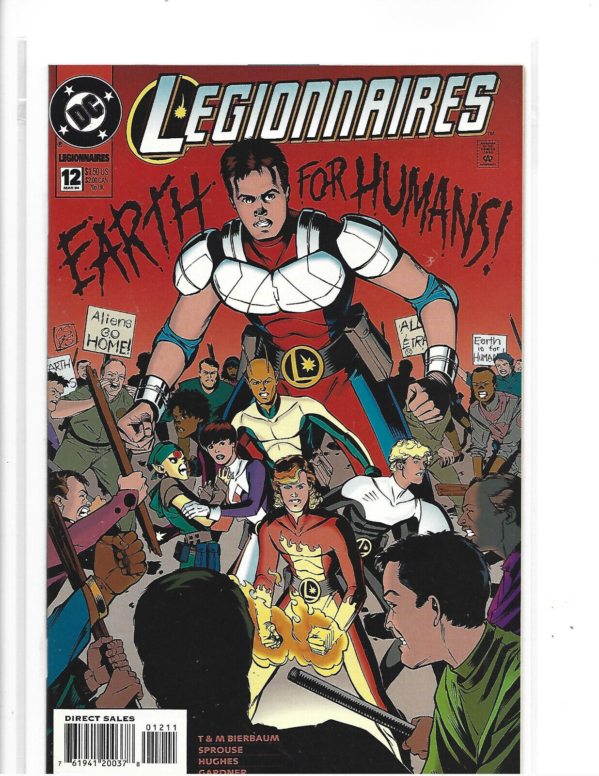 LEGIONNAIRES # 12 * ADAM HUGHES * DC COMICS * 1994