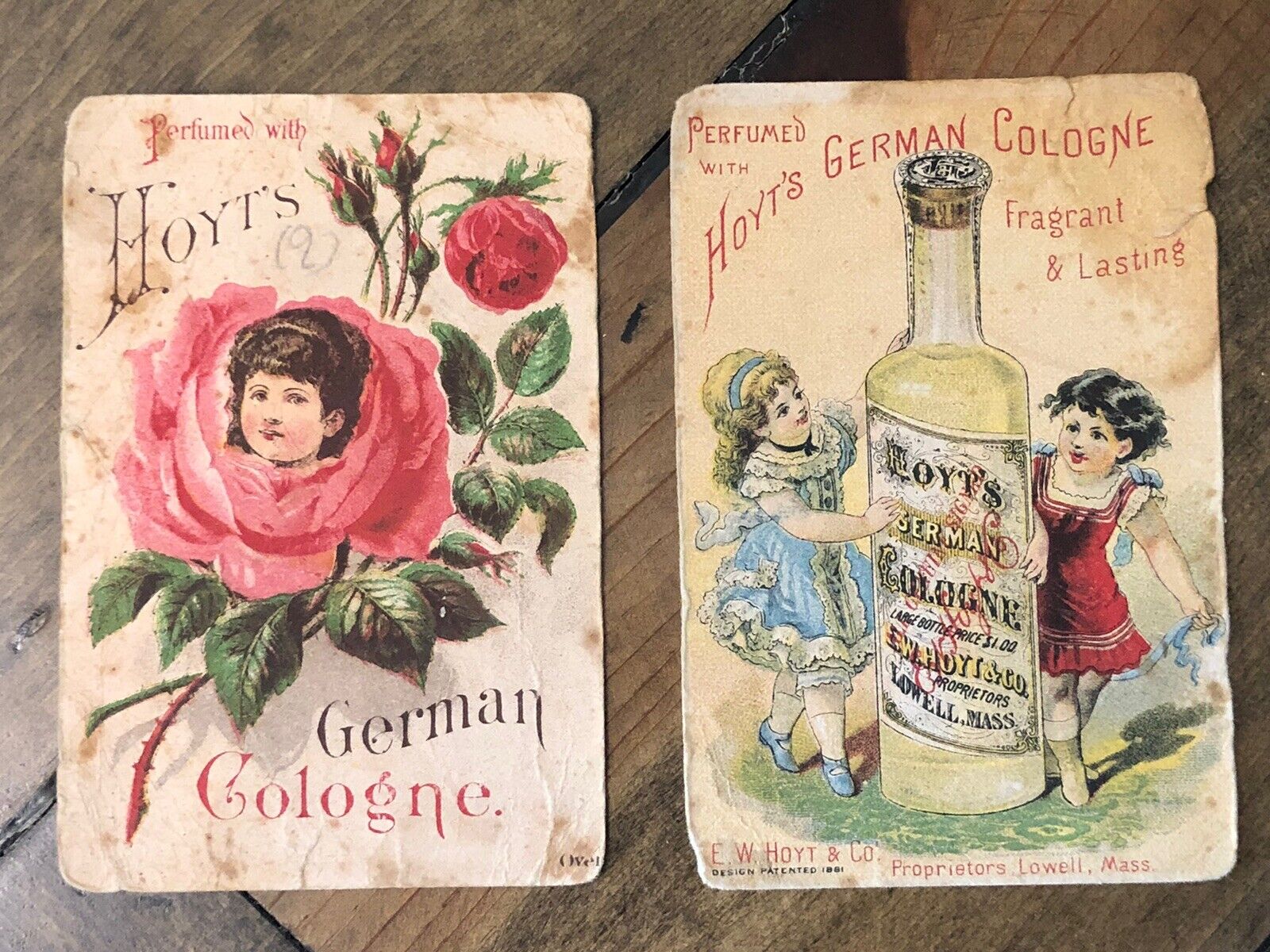 Hoyts German Cologne J S Coburn New Haven Connecticut Trading Cards Vintage