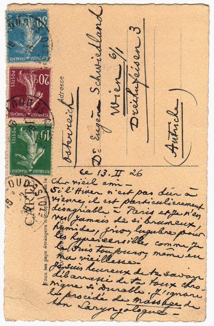Octave Uzanne bibliophile man of letters to Eugene Schwiedland 1926 Vienna