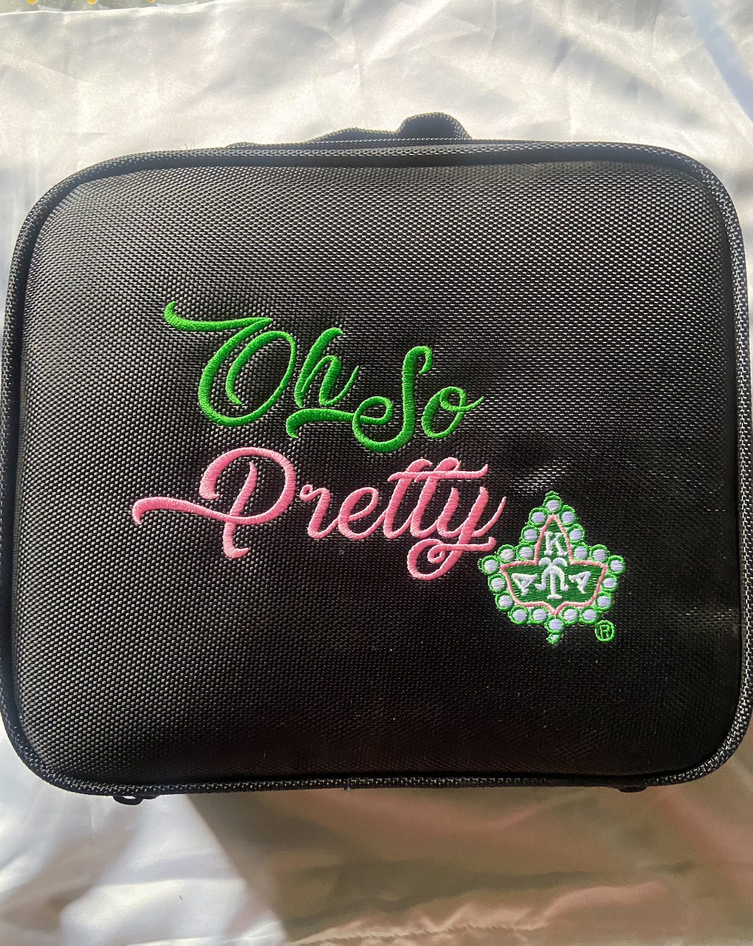 Ivy Storehouse AKA Alpha Kappa Alpha Sorority Train Makeup Case Bag Organizer