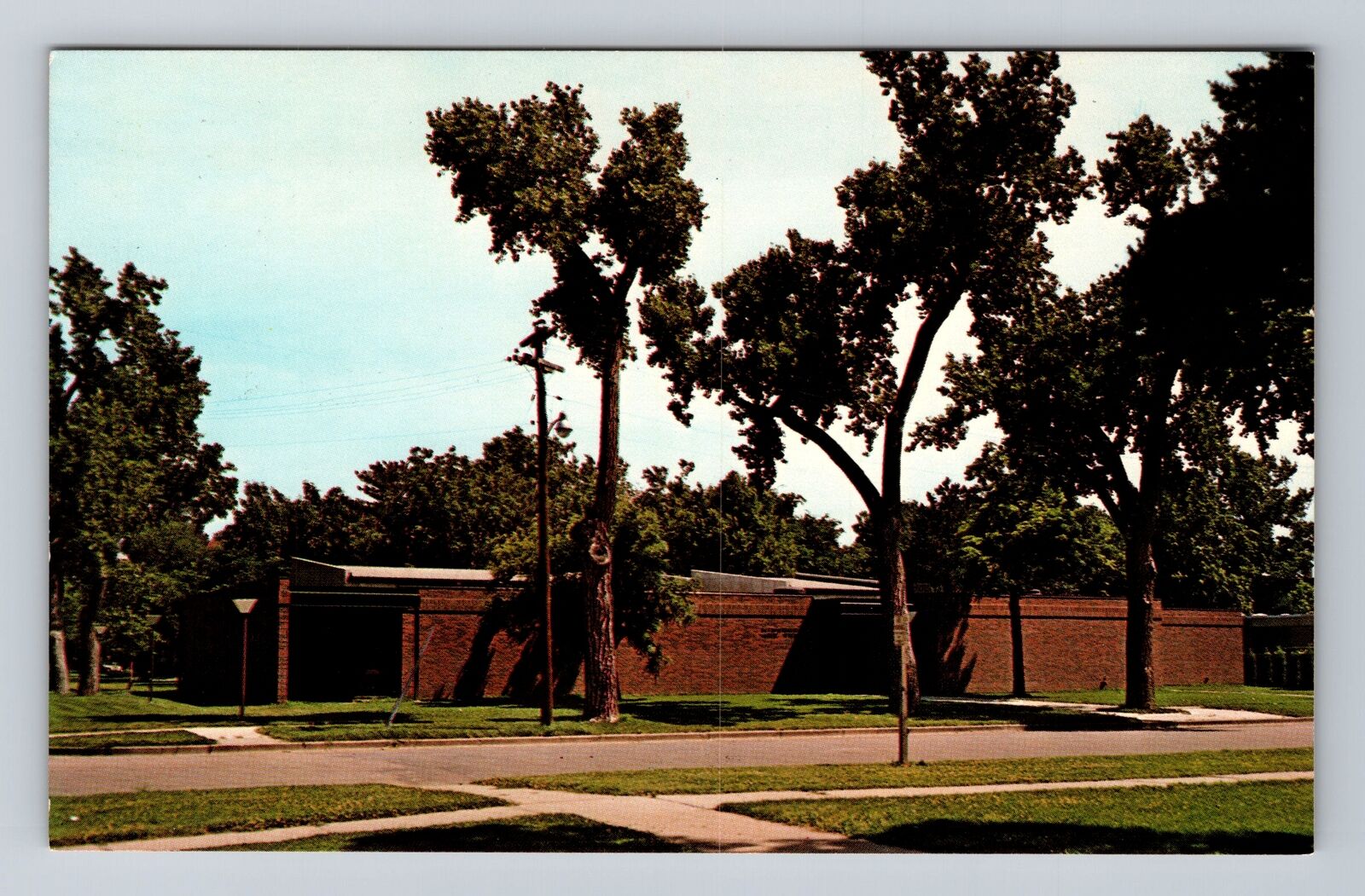 Lindsborg KS-Kansas, Bethany College, Mingenback Art Center, Vintage Postcard