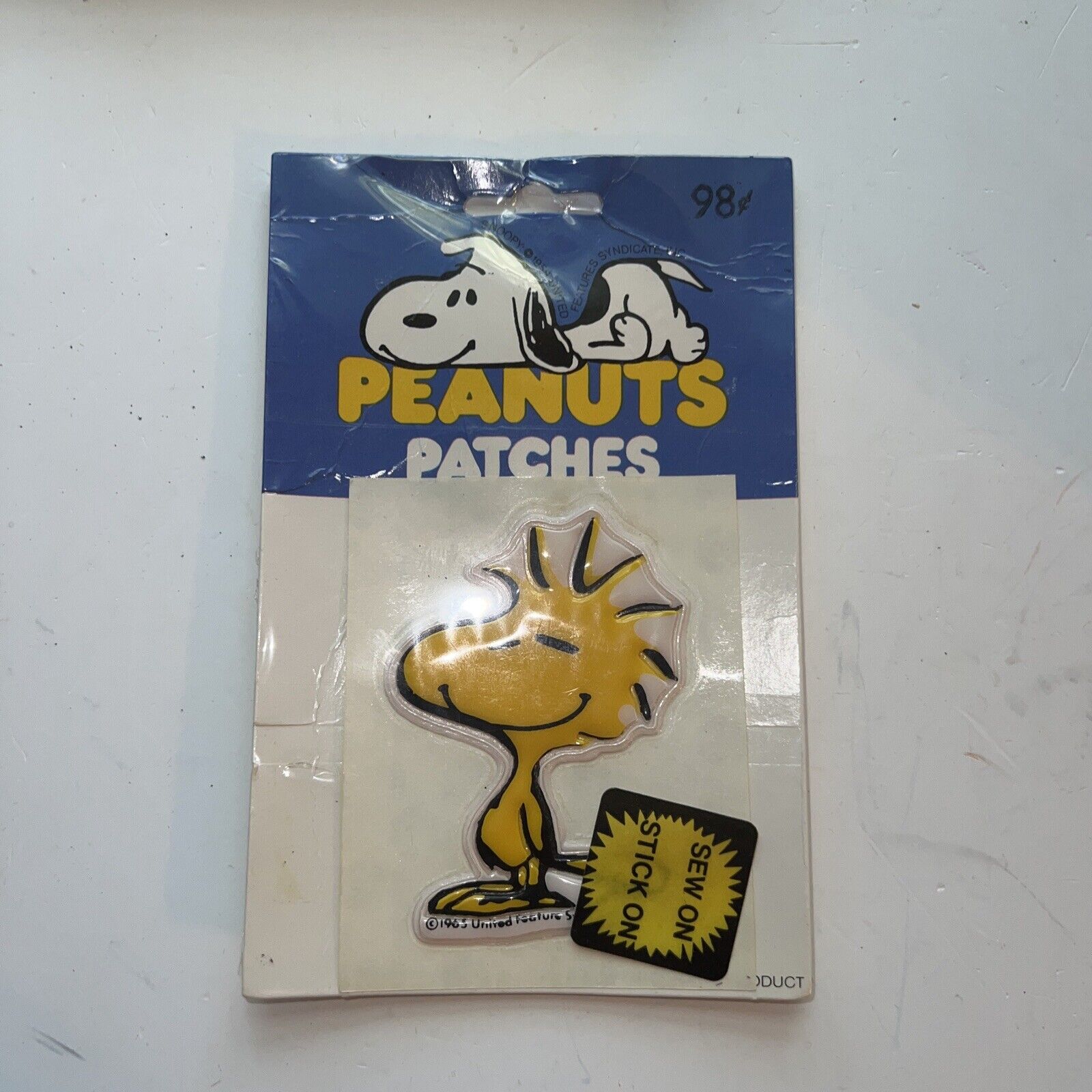 Woodstock Vintage 1965  Peanuts Snoopy Patch Vinyl united feature syndicate