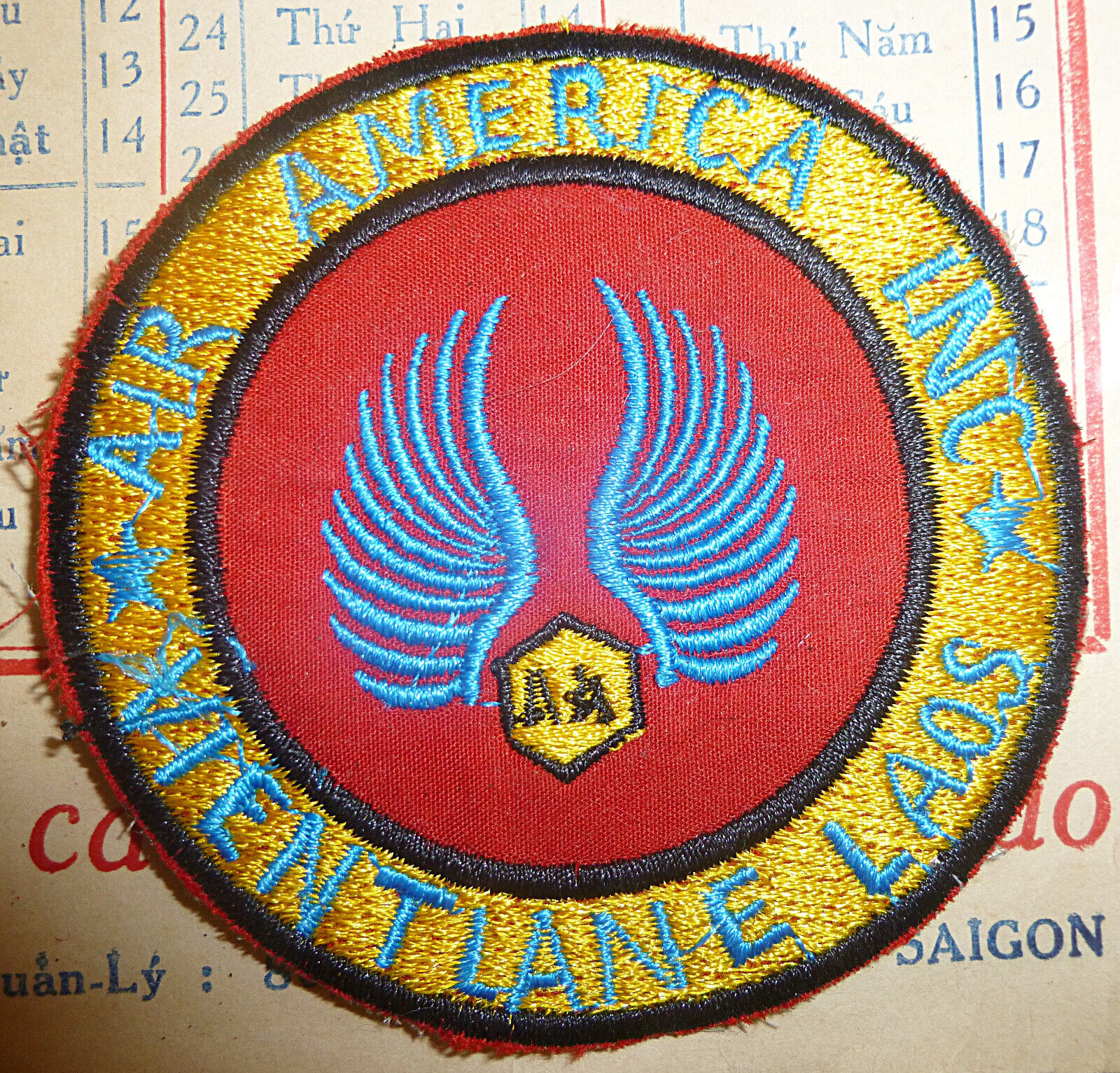 Patch - VIENTIANE - LAOS - AIR AMERICA - CIA - USAF - USSF - Vietnam War - M.132
