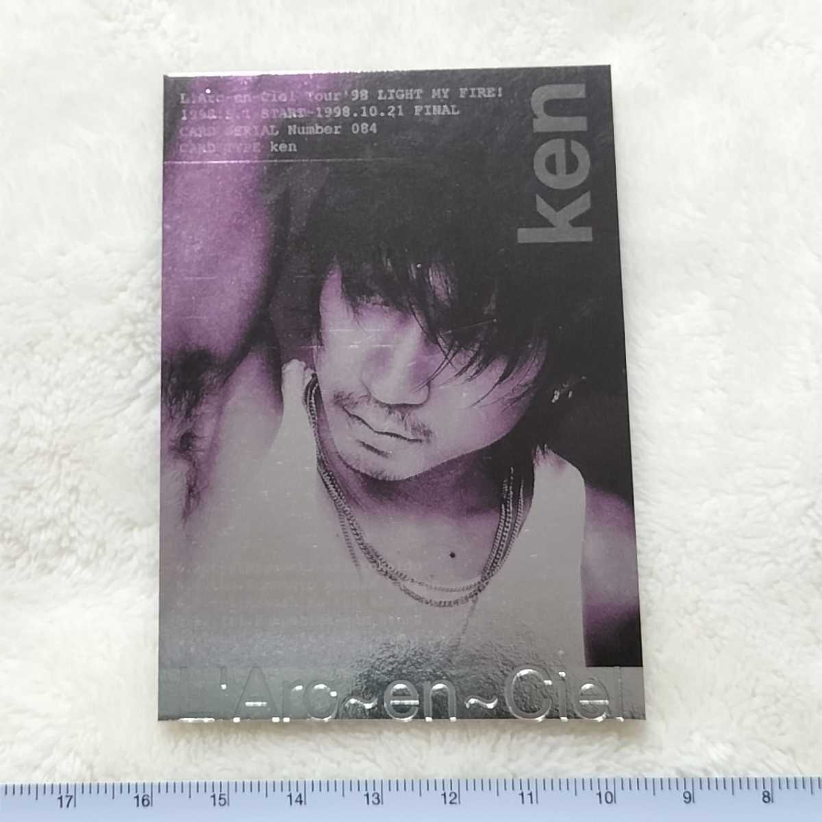 L\'Arc Glitter Card En Ciel Trading Original Hyde Ken Yukihiro Testu Japan