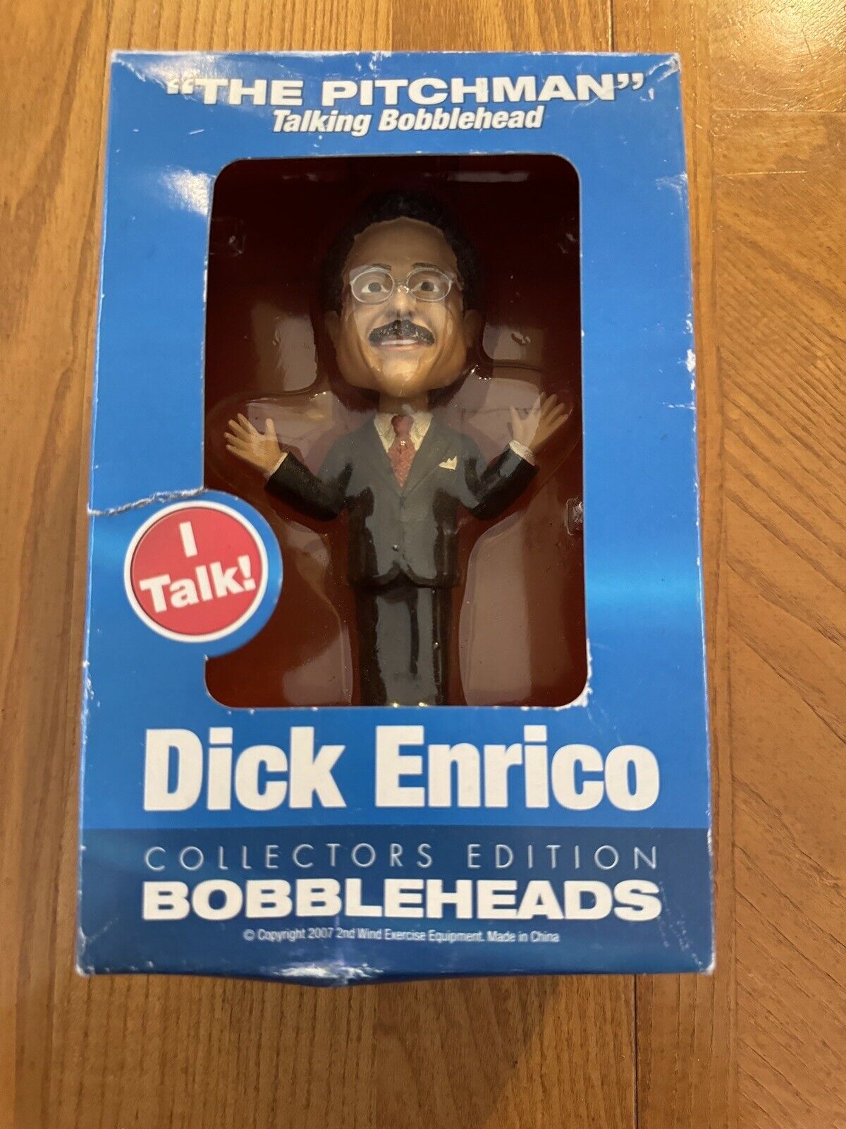 Dick Enrico Bobblehead THE PITCHMAN Talking Bobblehead