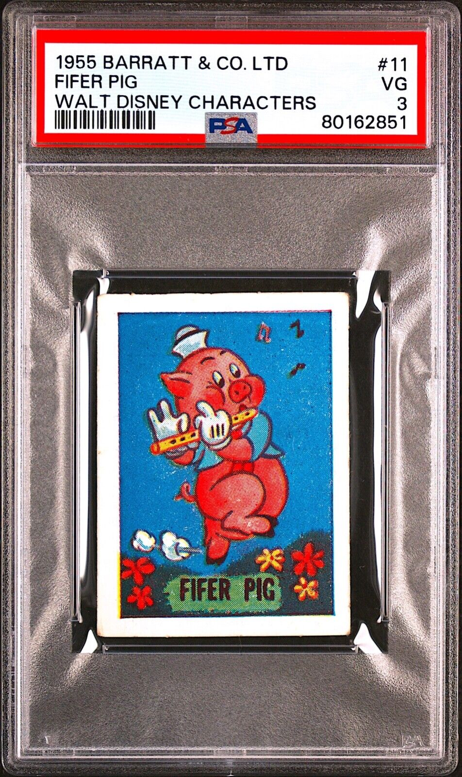 1955 Barratt #11 Fifer Pig PSA 3 **Nice Card**