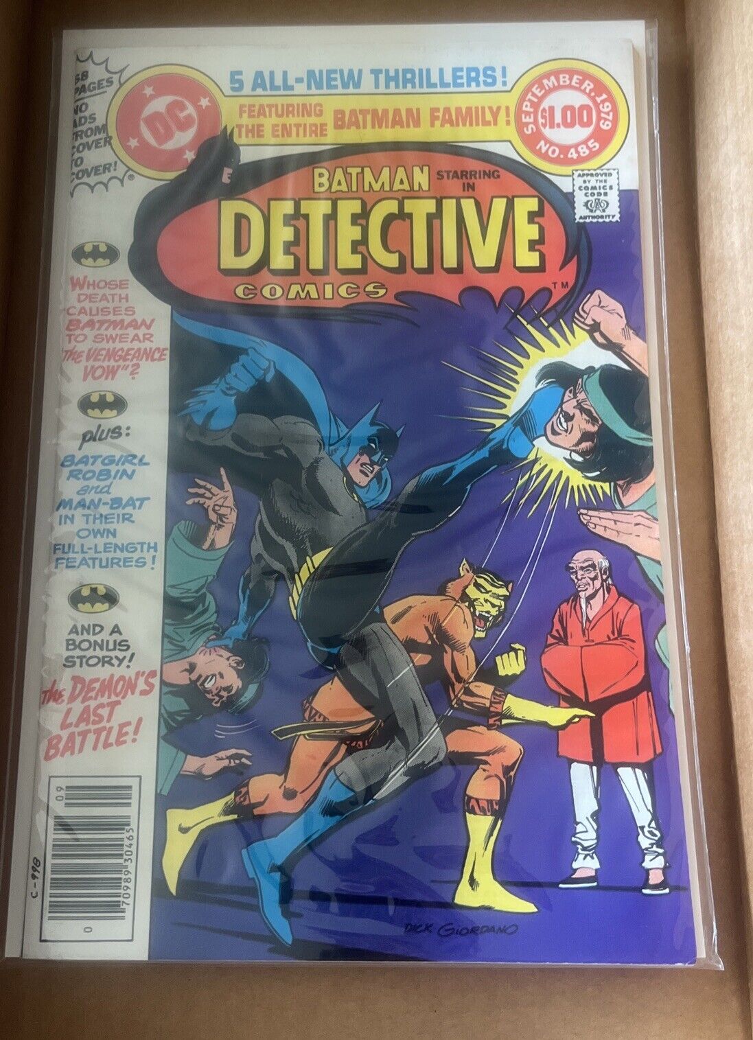 Batman Detective Comic DC #485 1979 Sept Bagged & Boarded