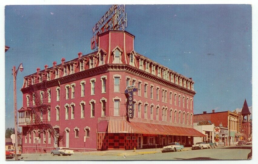 Leadville CO Vendome Hotel c1958 Postcard Colorado