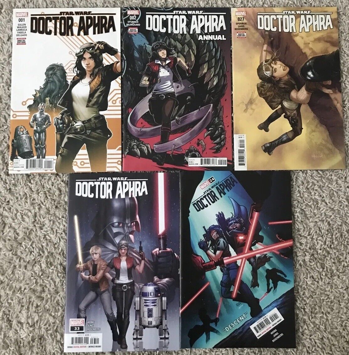 Doctor Aphra Comic Lot Doctor Aphra 1 + Multiple Keys Star Wars Comic Lot