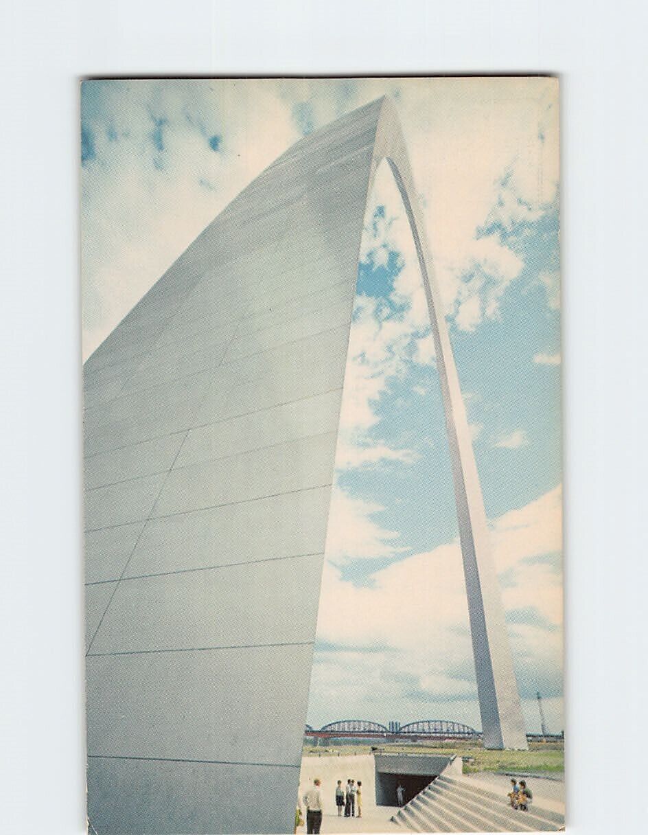 Postcard Base Of The Gateway Arch Jefferson National Expansion Memorial MO USA