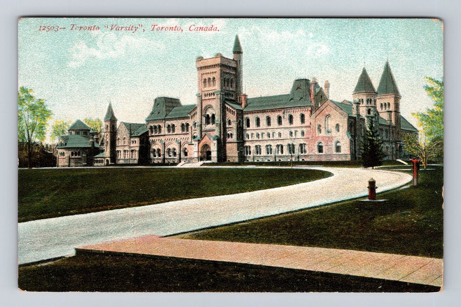 Toronto Ontario- Canada, Toronto Varsity, Antique, Vintage Souvenir Postcard