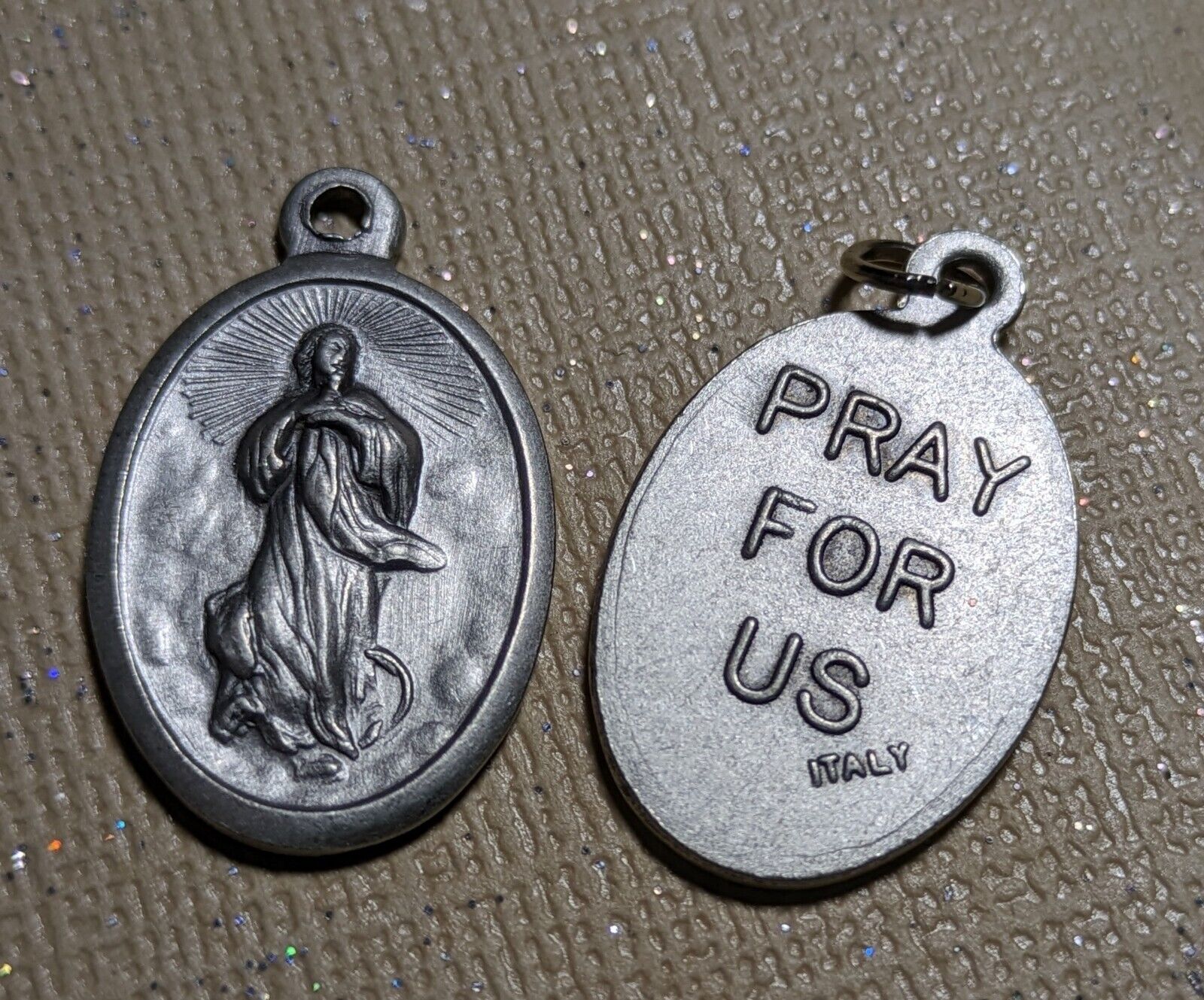 Our Lady of the Assumption religious medal, made in Italy