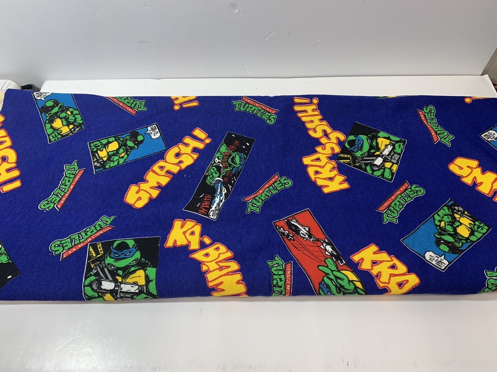 Vintage Teenage Mutant Ninja Turtle Fabric 30x61