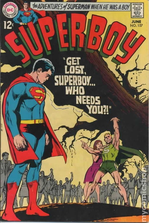 Superboy #157 VG 1969 Stock Image Low Grade