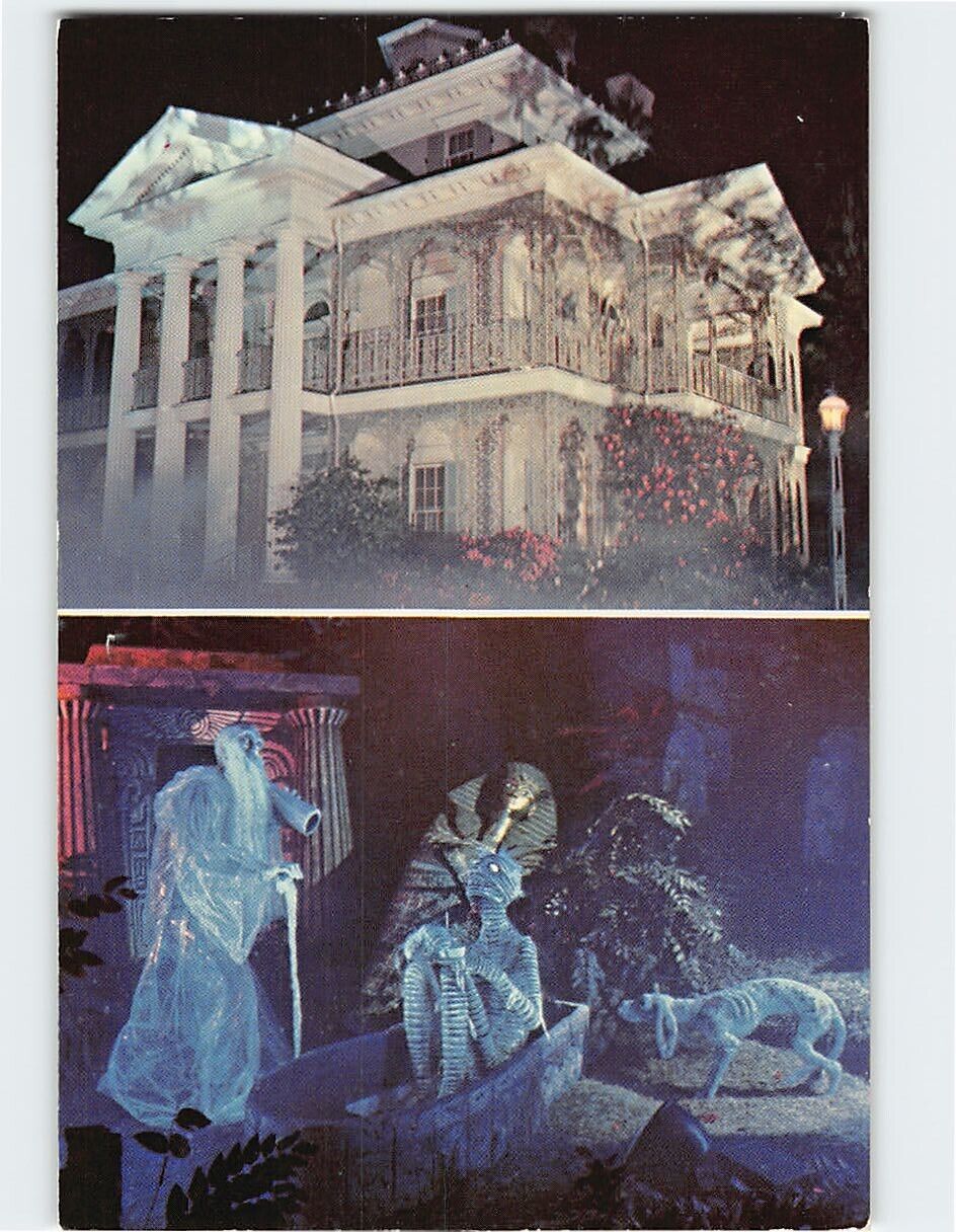 Postcard The Haunted Mansion New Orleans Square Disneyland Park Anaheim CA USA