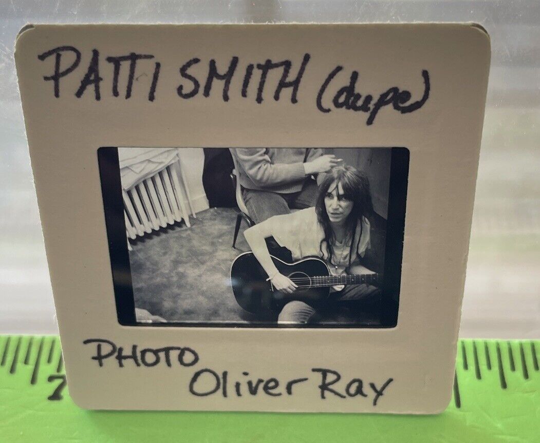 Patti Smith 35mm B&W Transparency Photo Slide