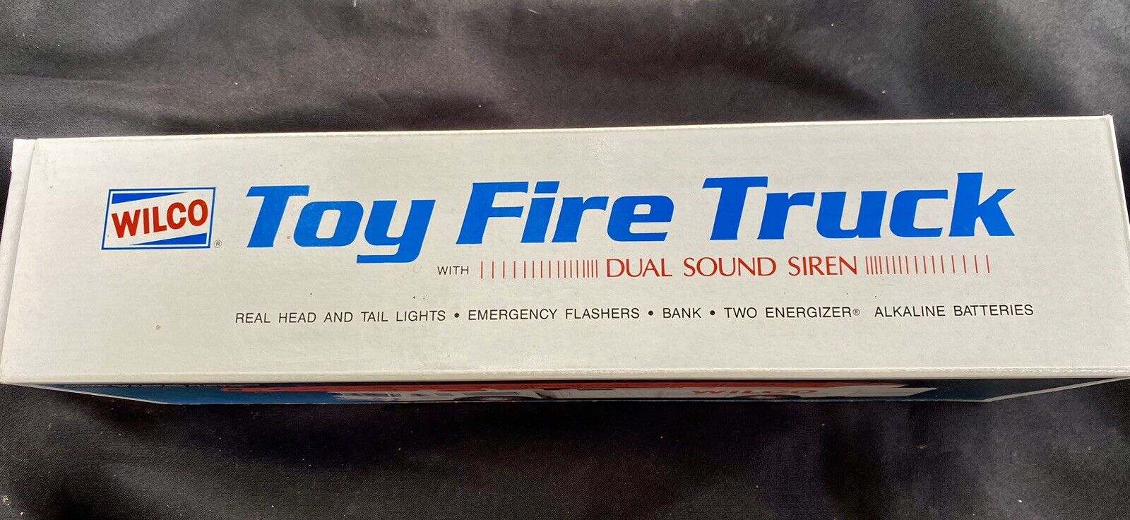 Vintage 1990 Wilco Gasoline Toy Fire Truck Lights & Sounds NIB NOS