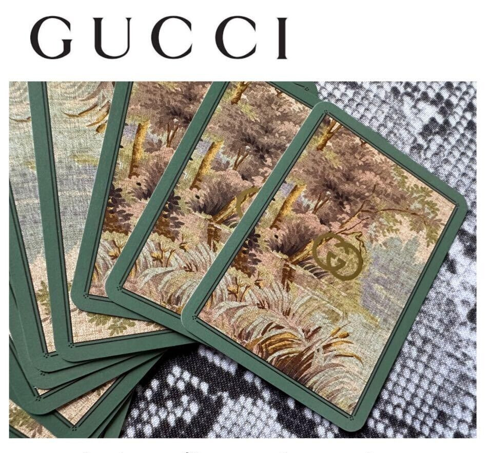 Gucci Playing Cards Game Trump Forest Pattern Limited Japan Rare