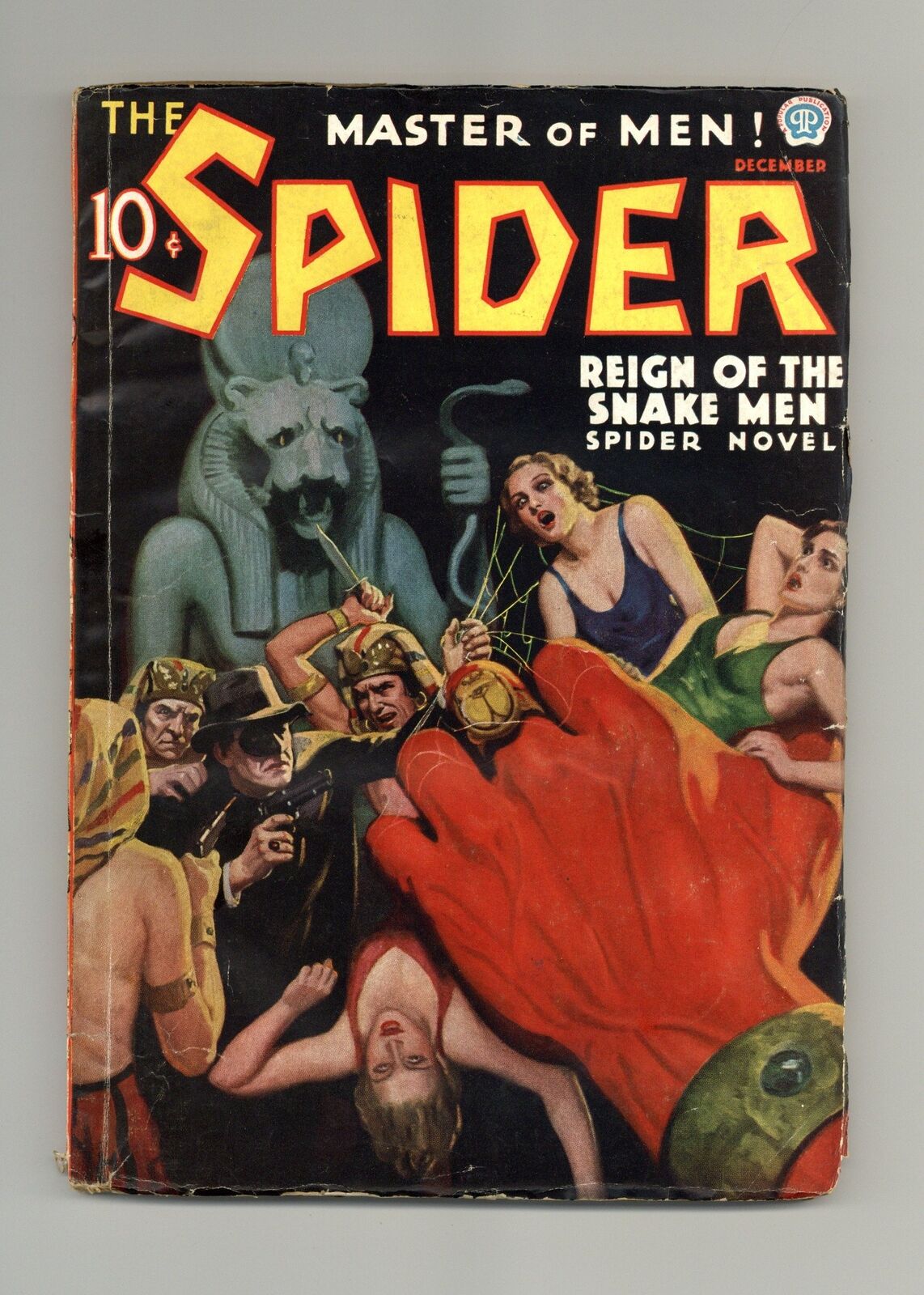 Spider Pulp Dec 1936 Vol. 10 #3 VG