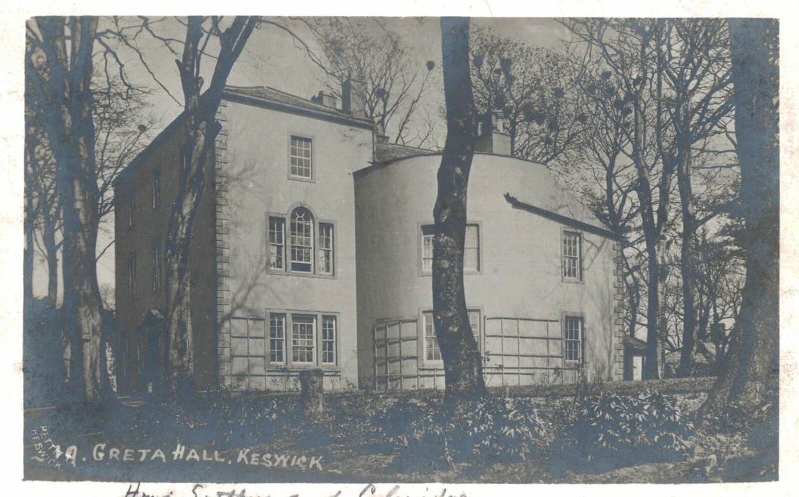 RPPC,Keswick,Scotland,U.K.Gretna Hall,c.1909