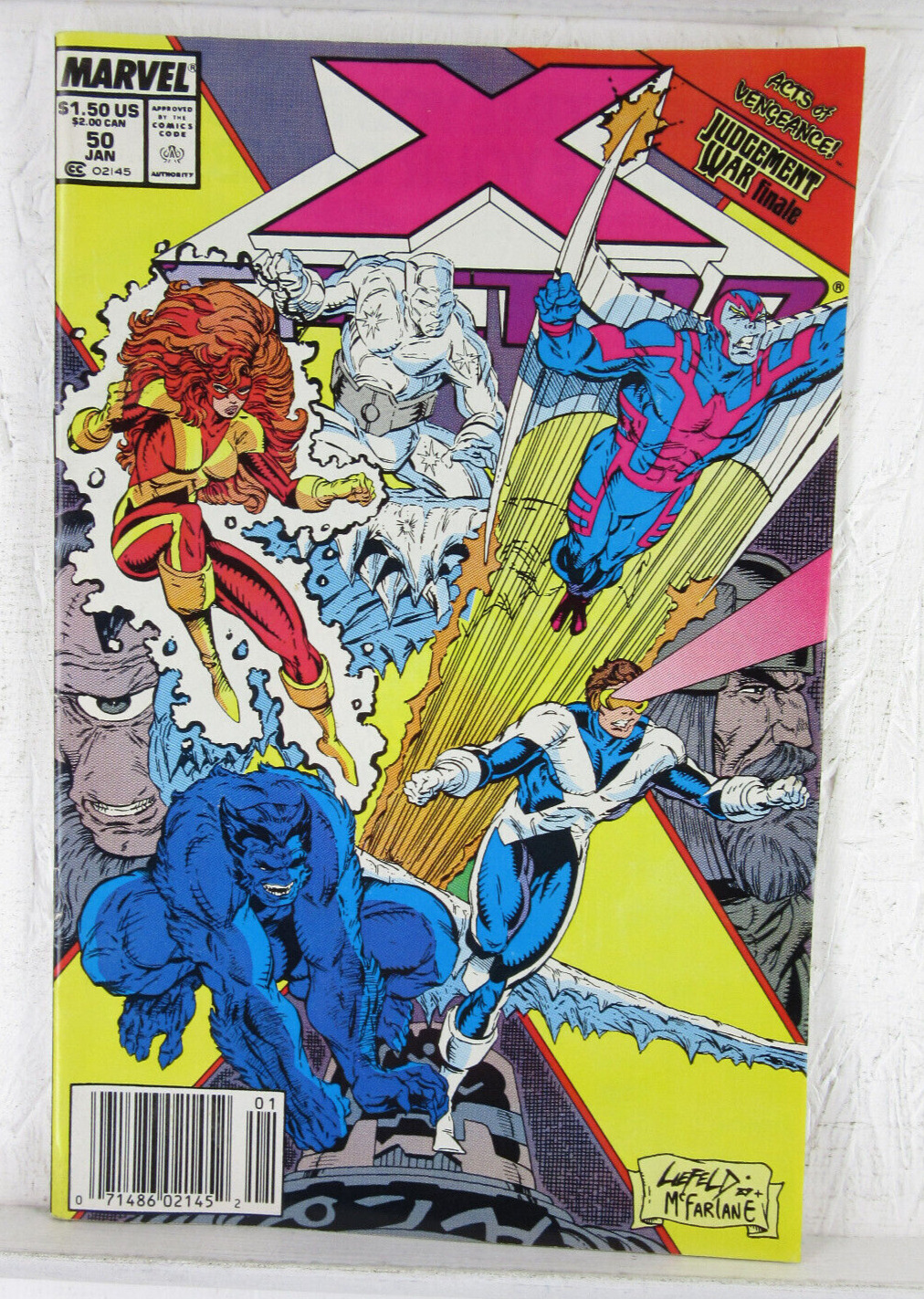 X-FACTOR #50 * Marvel Comics * 1990 -Comic Book Judgment Day