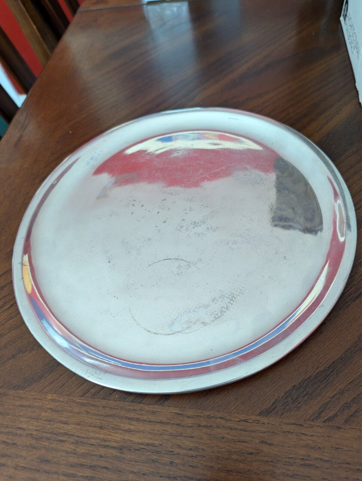Vintage Nambe 554 Round Platter 12\