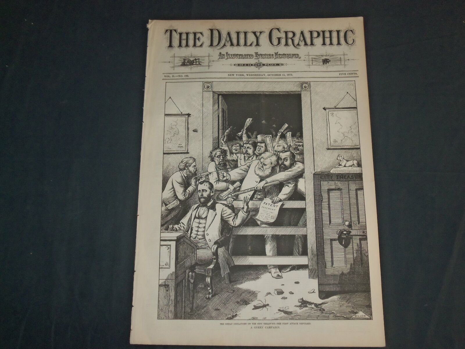 1873 OCTOBER 15 THE DAILY GRAPHIC NEWSPAPER - A GREEN CAMPAIGN - NT 7634