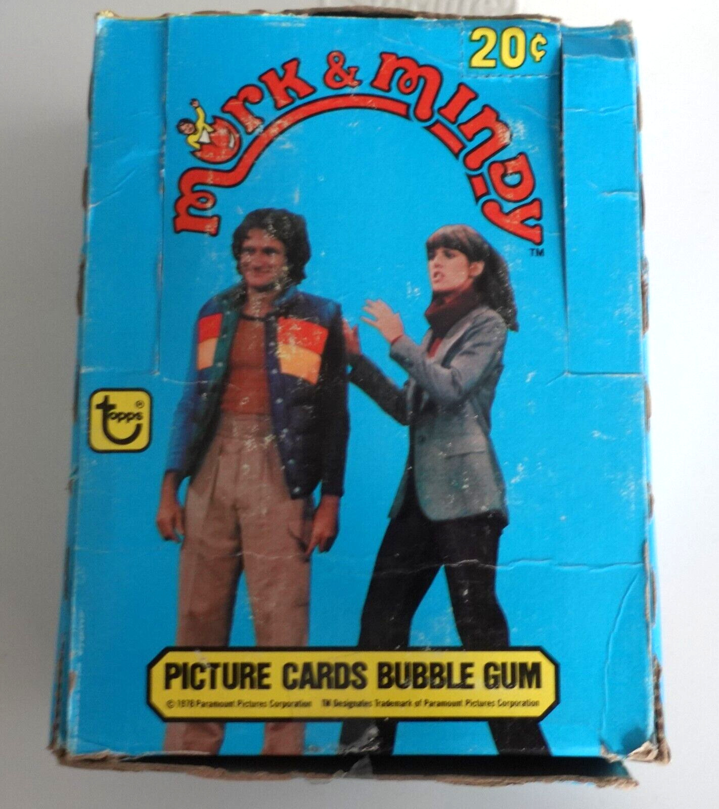 1978 Topps Mork & Mindy TV Show Card Wax Box Non-Sports Robin Williams