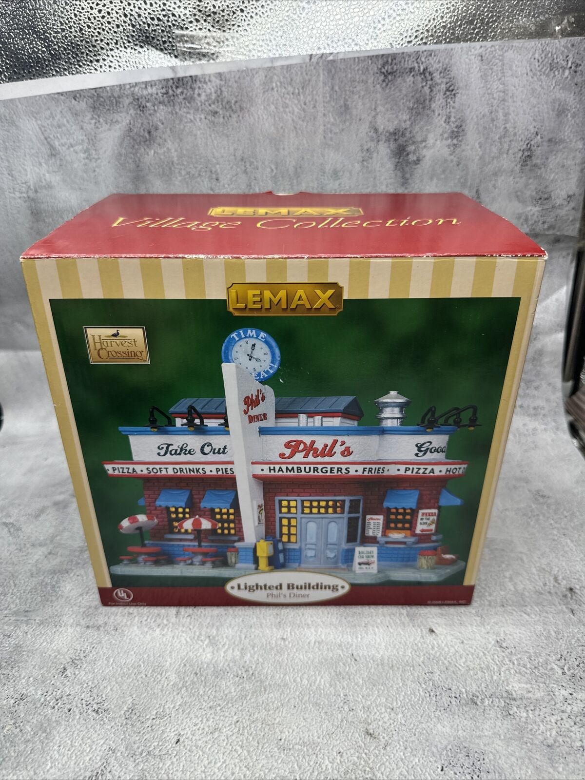 NEW Lemax Harvest Crossing Village Collection Phil\'s Diner Lighted Building Rare