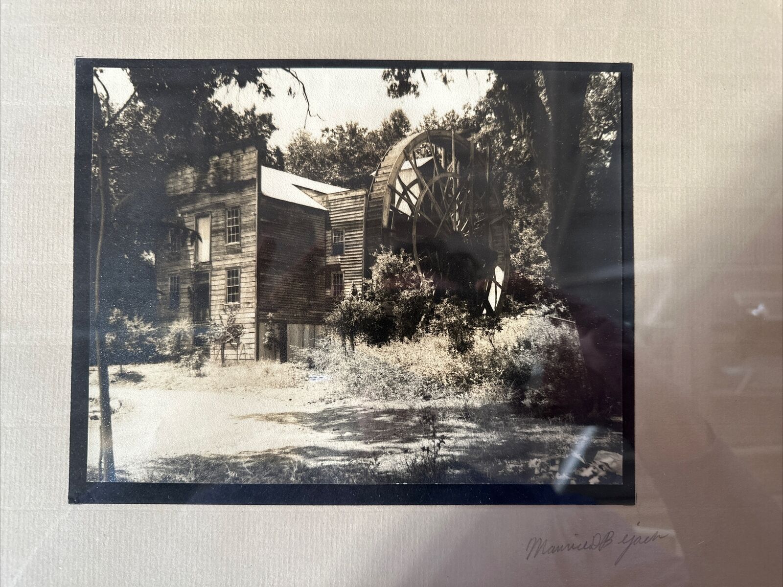 Vintage Photograph By Maurice Bejach : The Old Bale Mill Near St. Helena CA 1930