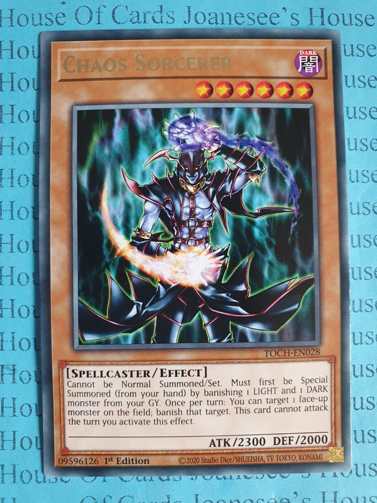 Chaos Sorcerer TOCH-EN028 Rare Yu-Gi-Oh Card 1st Edition New