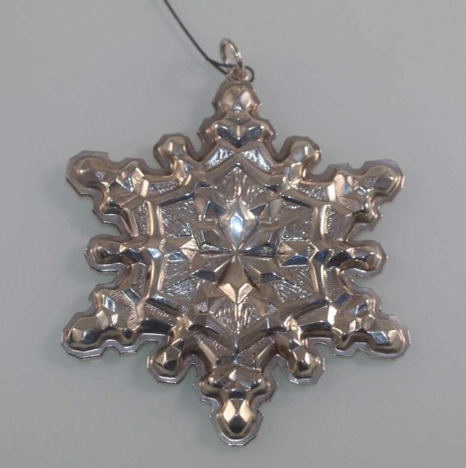 1971 Gorham STERLING SILVER Annual Snowflake Christmas Ornament