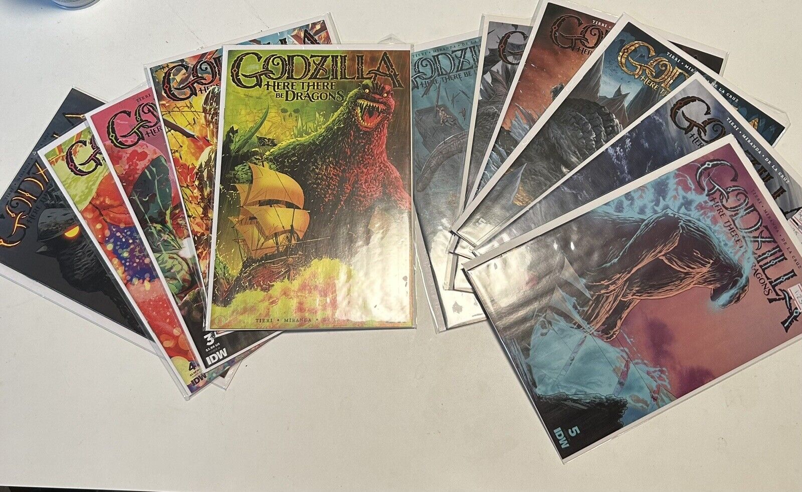 Godzilla: Here There Be Dragons #1-5 VF/NM complete series IDW all A variants