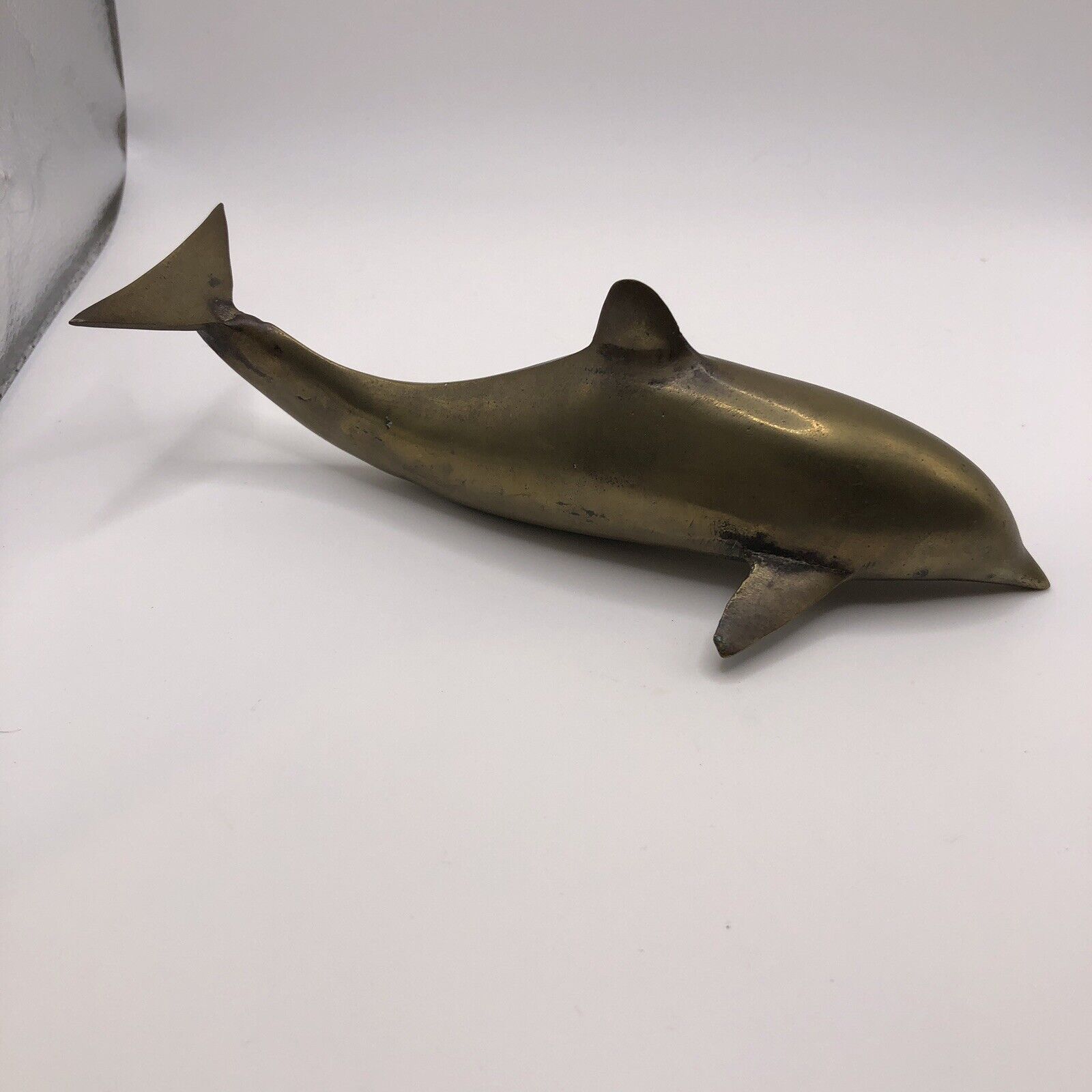 Vintage Solid Brass Dolphin 6.25\