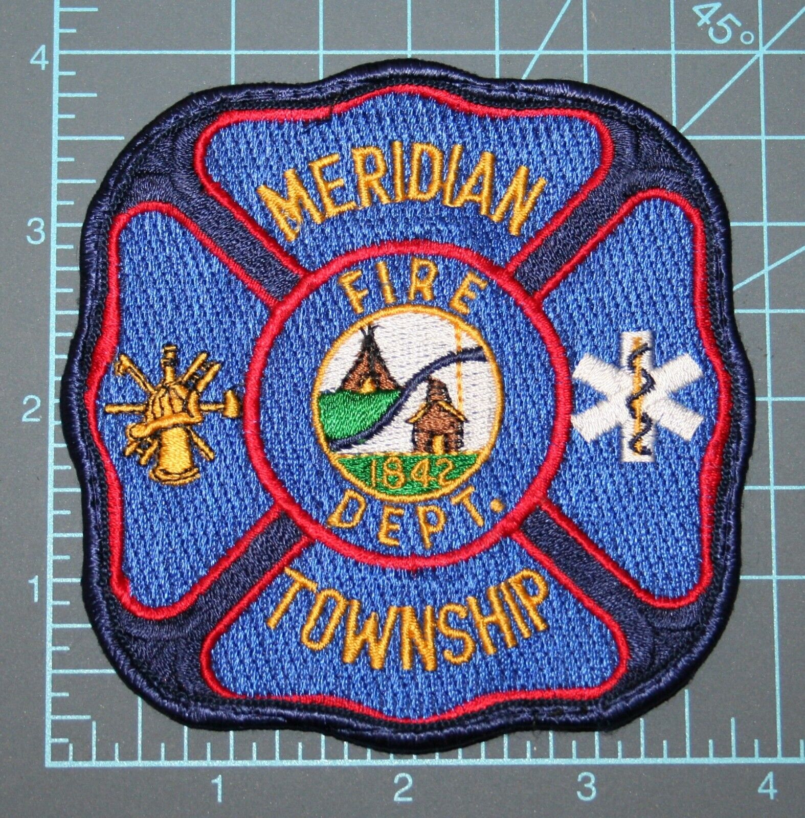 MERIDIAN TOWNSHIP Fire Department MICHIGAN Ingham County Uniform Patch