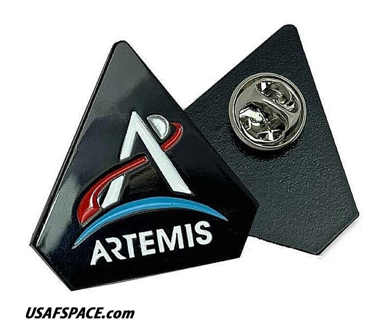 Authentic ARTEMIS PROGRAM- SLS -ORIGINAL NASA- BLACK SPACE Mission PIN