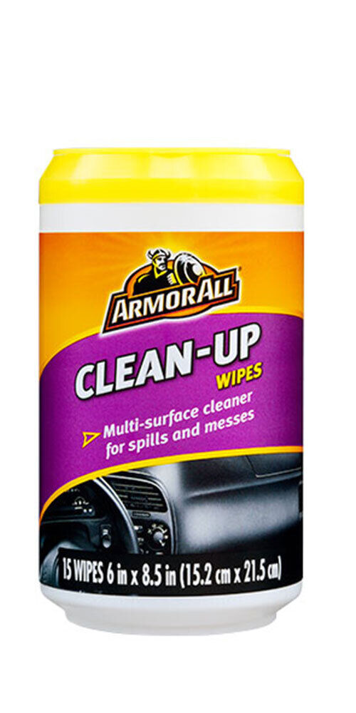 Armor All Clean-Up Wipes - Car Interior Cleaning Wipes, 15 Wipes