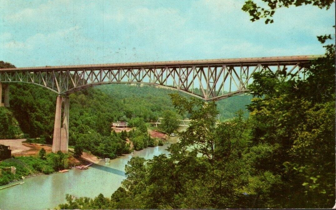 Postcard - Clay's Ferry Memorial Bridge, Kentucky River 0300
