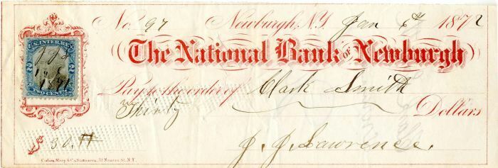 National Bank of Newburgh - Check - Checks