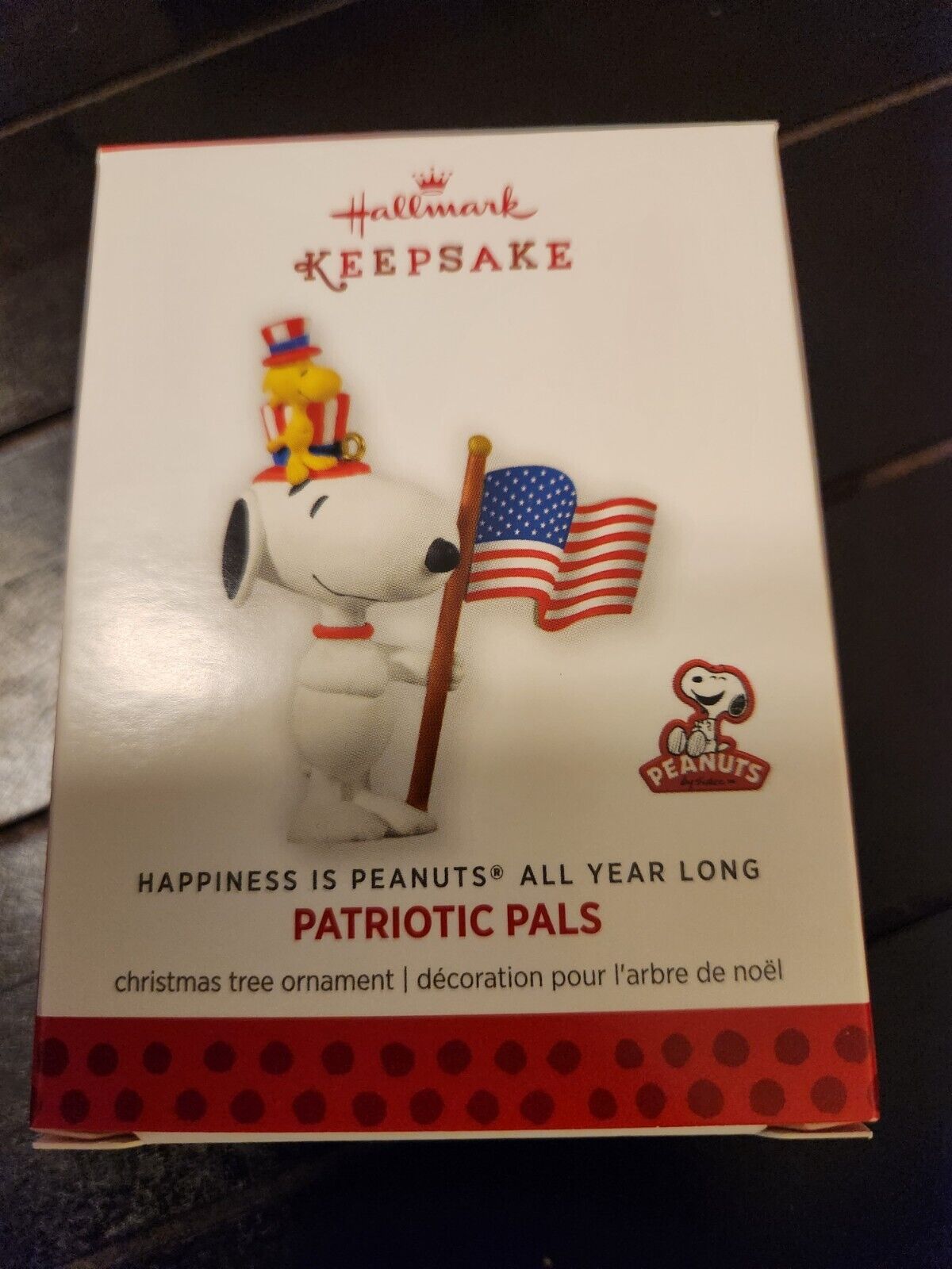 Hallmark Keepsake Ornament Peanuts Patriotic Pals Snoopy & Woodstock 12th Series