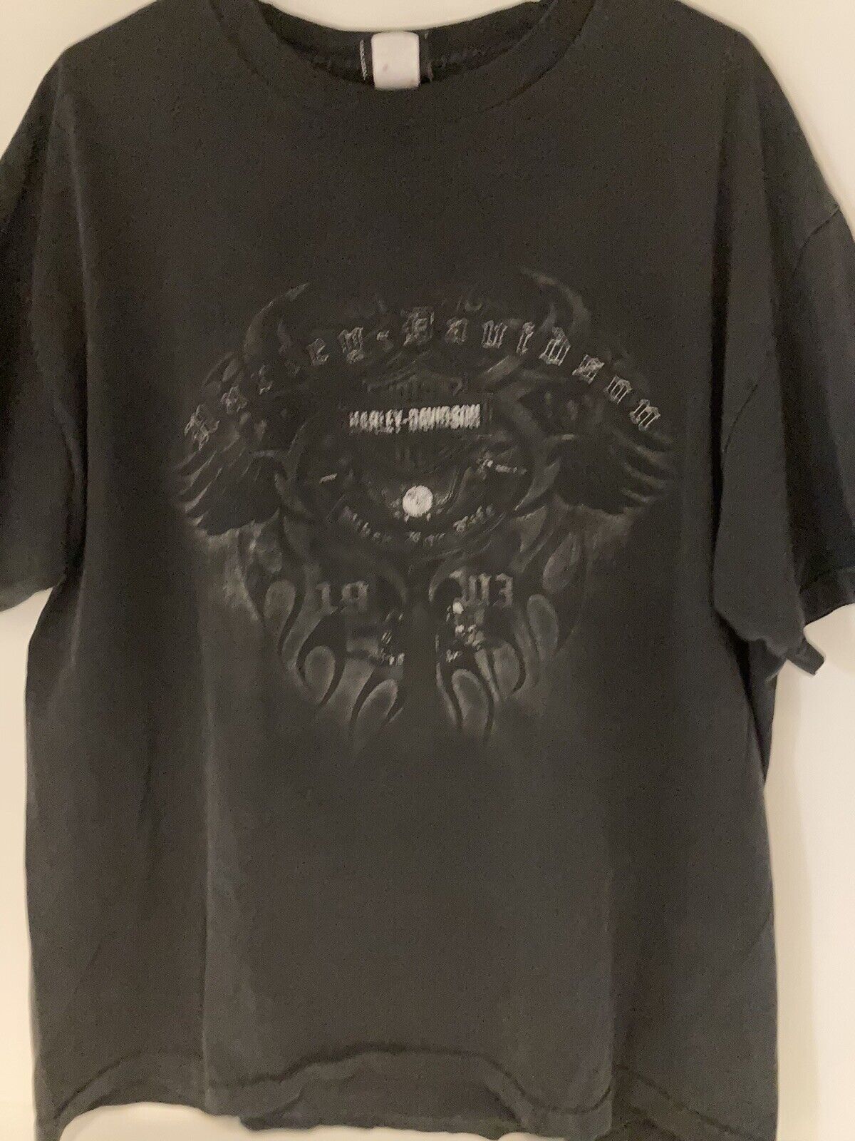 Harley Davidson Men’s XL Black T-Shirt “Independense College Station, TX”