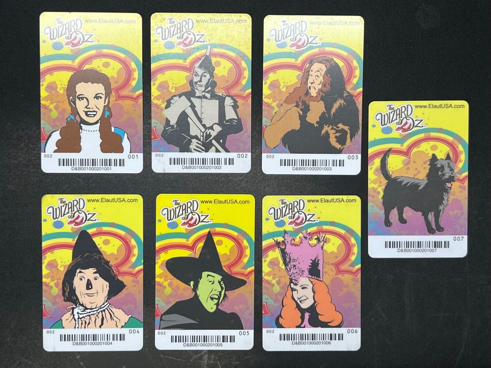 Dave and Buster The WIZARD of OZ Complete Set with TOTO