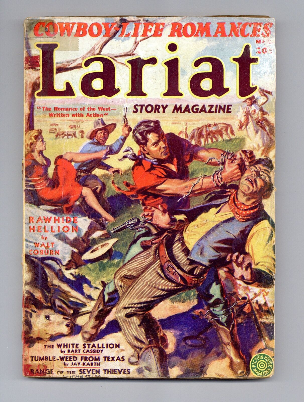 Lariat Story Magazine Pulp Mar 1941 Vol. 12 #6 FR/GD 1.5