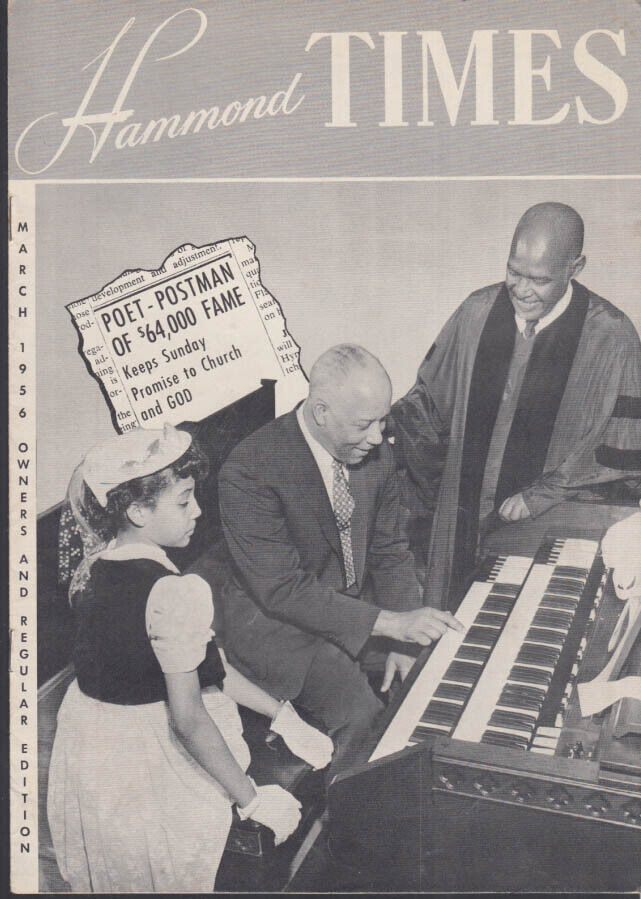 HAMMOND Organ TIMES 3 1956 Pierre Monteux; $64,000 Question Winner Roscoe Wright